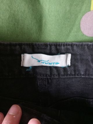 Falda vaquera negra Twintip Talla S