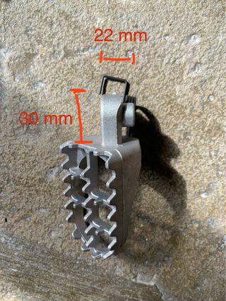 Estriberas Moto Pitbike + Resortes y Pasadores