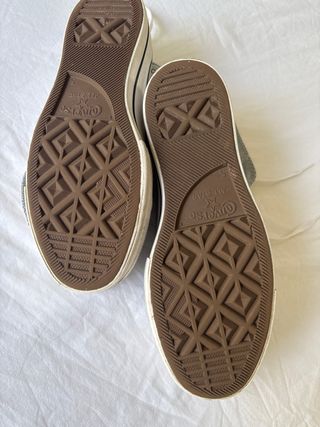 Converse plataforma grises