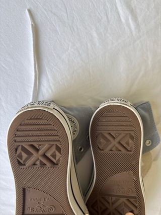 Converse plataforma grises