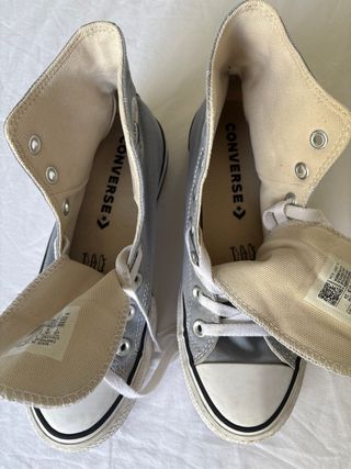 Converse plataforma grises