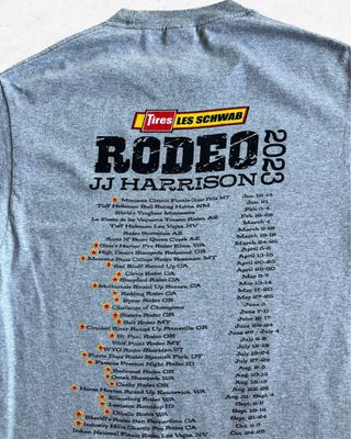 Camiseta Rodeo 2023 JJ Harrison Gris Talla S
