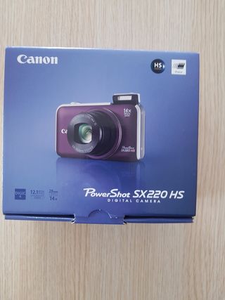 Canon Powershot SX220HS + Funda en su caja.