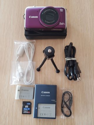 Canon Powershot SX220HS + Funda en su caja.