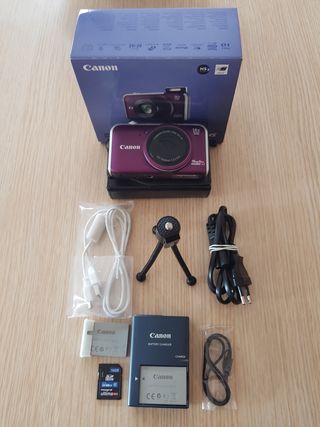 Canon Powershot SX220HS + Funda en su caja.