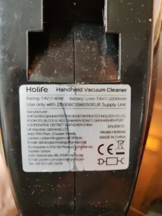 Aspirador de mano con cargador