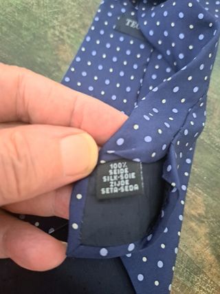 Corbata Teo Grimaldi Azul Lunares