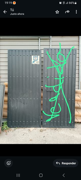 Hoja puerta de entrada