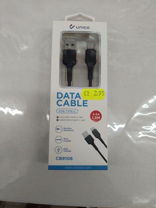 Cable Datos Unico USB-C 1.5M 2.4A 1,5 m de largo .