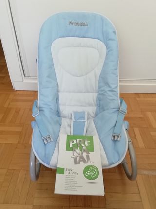 Hamaca para bebé Prenatal azul y blanco