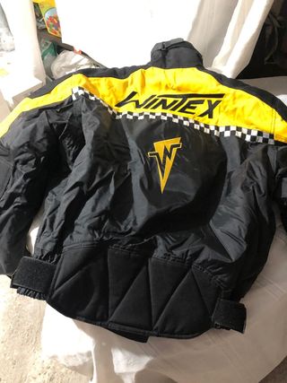 Chaqueta de moto WINNEX amarilla y negra