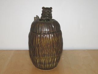 Jarrón estilo oriental cerámica Perro dragón Foo