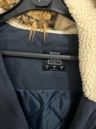 Abrigo Parka Hombre Negro con Capucha