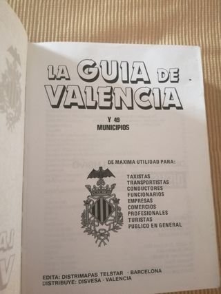 Guía urbana de Valencia y 49 municipios