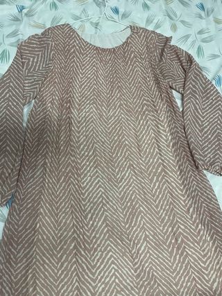 Vestido estampado chevron