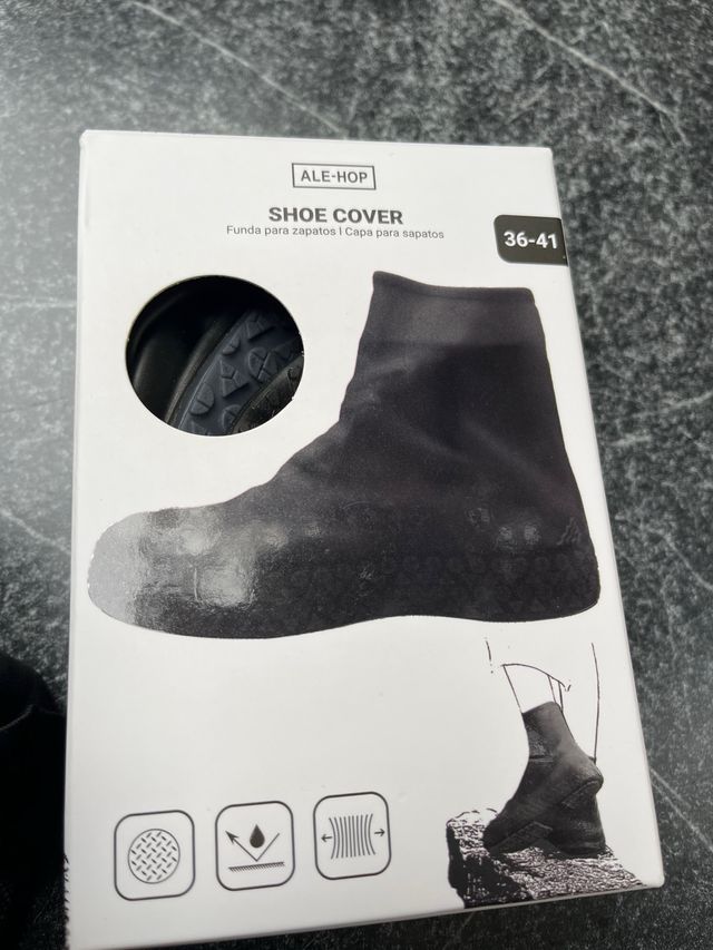 Fundas para zapatos talla 36-41, negro y rojo 3 ud