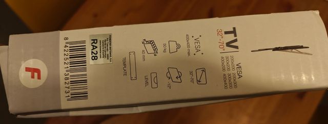 Soporte TV Fonestar STV-7344N Inclinable Negro