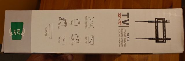 Soporte TV Fonestar STV-7344N Inclinable Negro