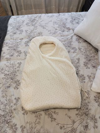 Saco capazo/arrullo bebé peluche (zara home)