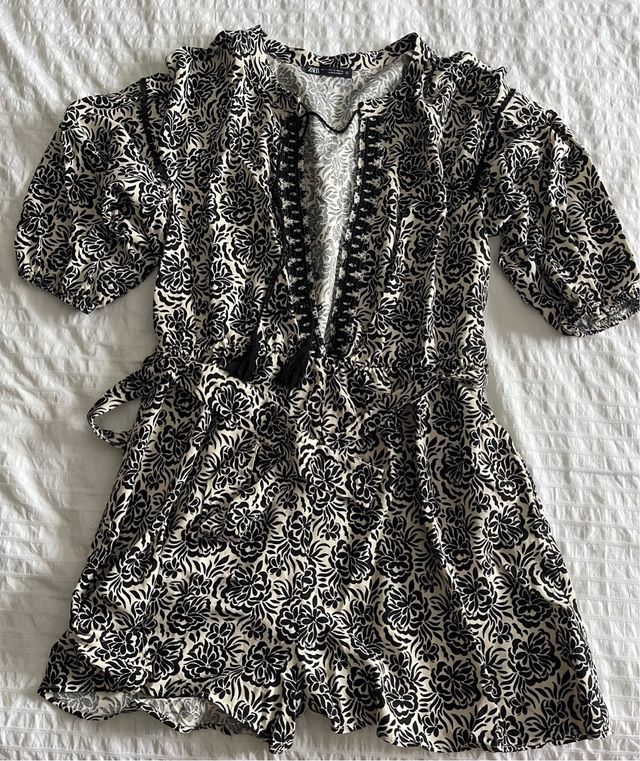 Mono Zara estampado floral