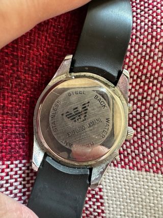Reloj Emporio Armani Hombre Negro/plateado