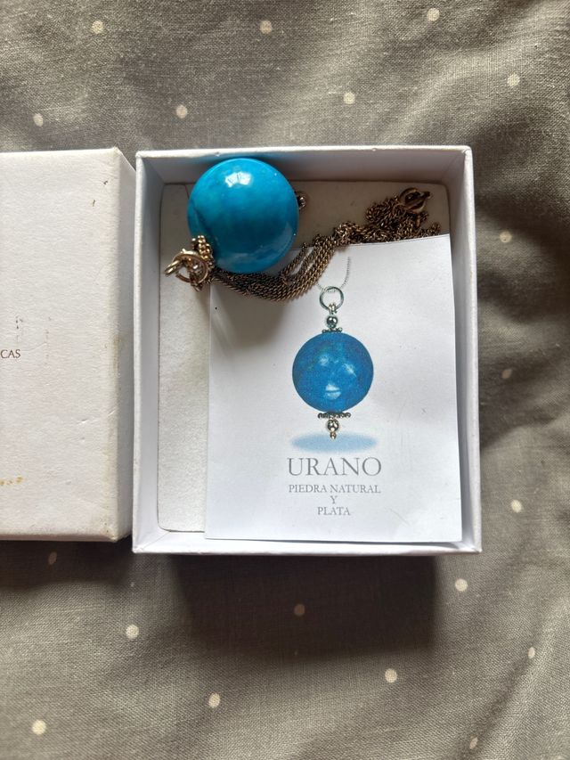 Colgante Piedra Natural y Plata