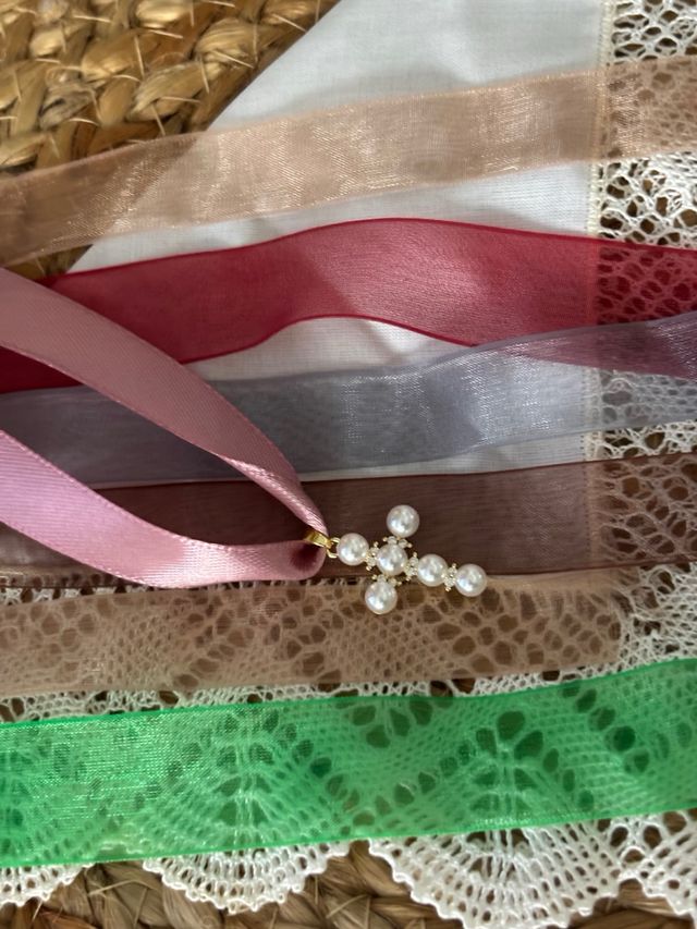 Aderezo Fallera Perlas Lazo Niña o bebé