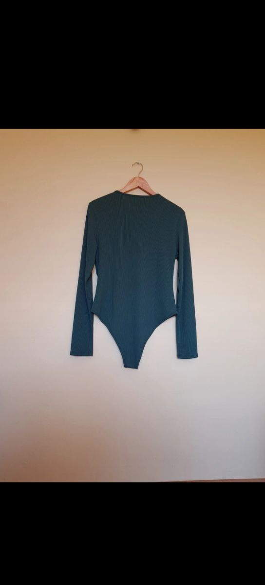 Body con encaje tejido canalé ( ver medidas)