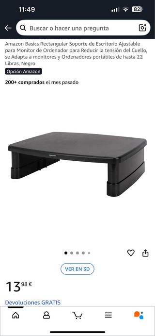 Soporte Escritorio Ajustable Amazon Basics