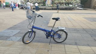 Bicicleta Plegable Azul Casi Nueva