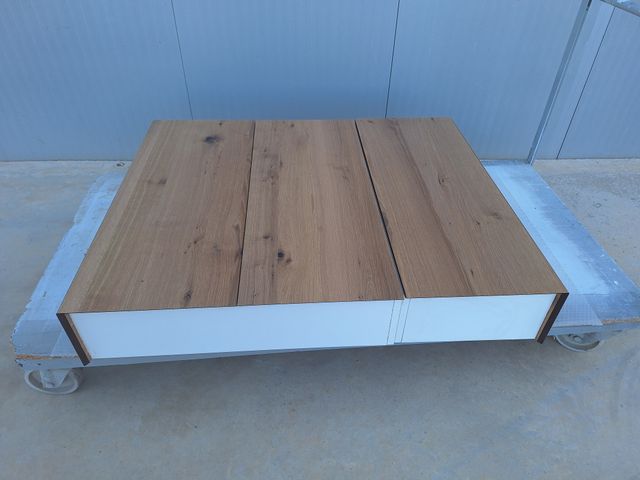 Set guardaroba in HPL marrone e bianco