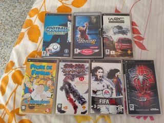 Lote 7 Juegos PSP: Football Manager, WRC, FIFA 08,