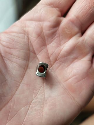 Charm para pulsera, pez plateado