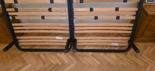 Somier de láminas madera y metal