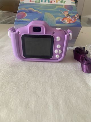 Fotocamera Bambini Viola con Laccio e Cavo