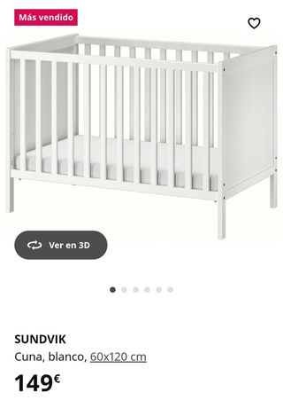 Habitación Bebé: Cuna, Cambiador y Armario