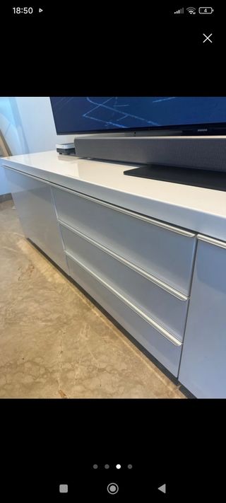 Mueble TV moderno blanco