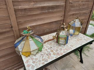 Lámparas de cristal estilo vintage