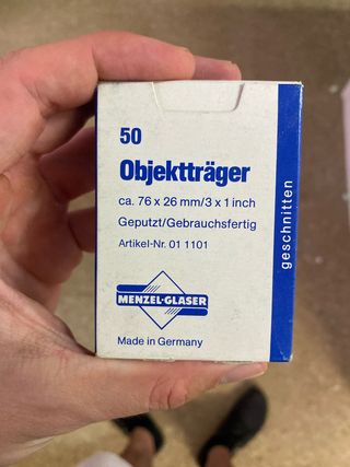 86 Portaobjetos microscopio Menzel-Glaser 50 uds