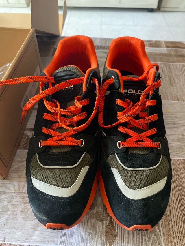 Zapatillas Polo Ralph Lauren Negras y Naranjas