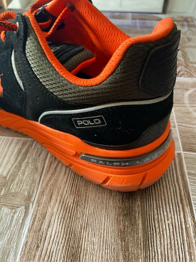 Zapatillas Polo Ralph Lauren Negras y Naranjas
