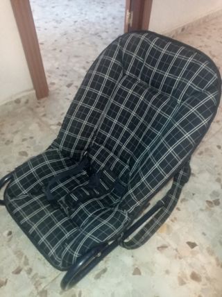 Hamaca para bebé a cuadros