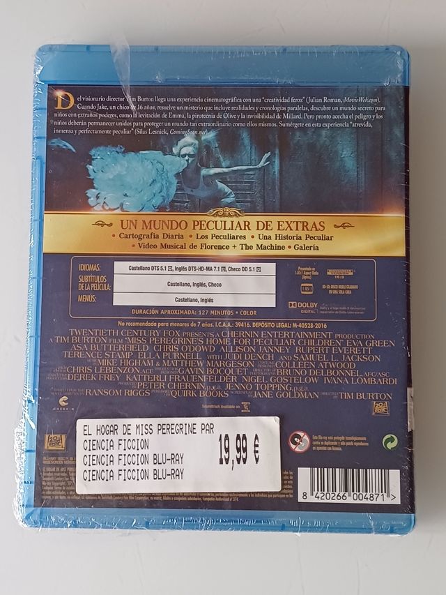 NUEVO El Hogar de Miss Peregrine Para Niños