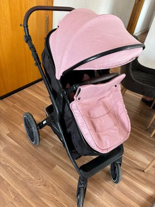 Carrito de bebé ligero rosa