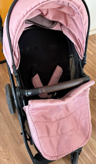 Carrito de bebé ligero rosa