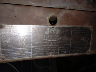 Salpicadero Jeep Willys con Cuentakilómetros
