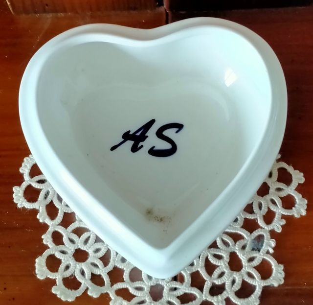 Portaoggetti ceramica Vecchia Lodi cuore