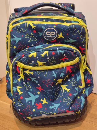 Mochila CoolPark con ruedas - Azul y multicolor