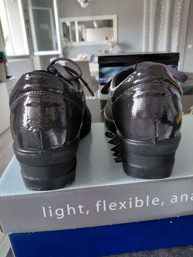 Scarpe donna IMAC antracite con lacci