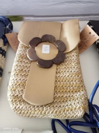 Bolso Pequeño Paja Mujer Hombro